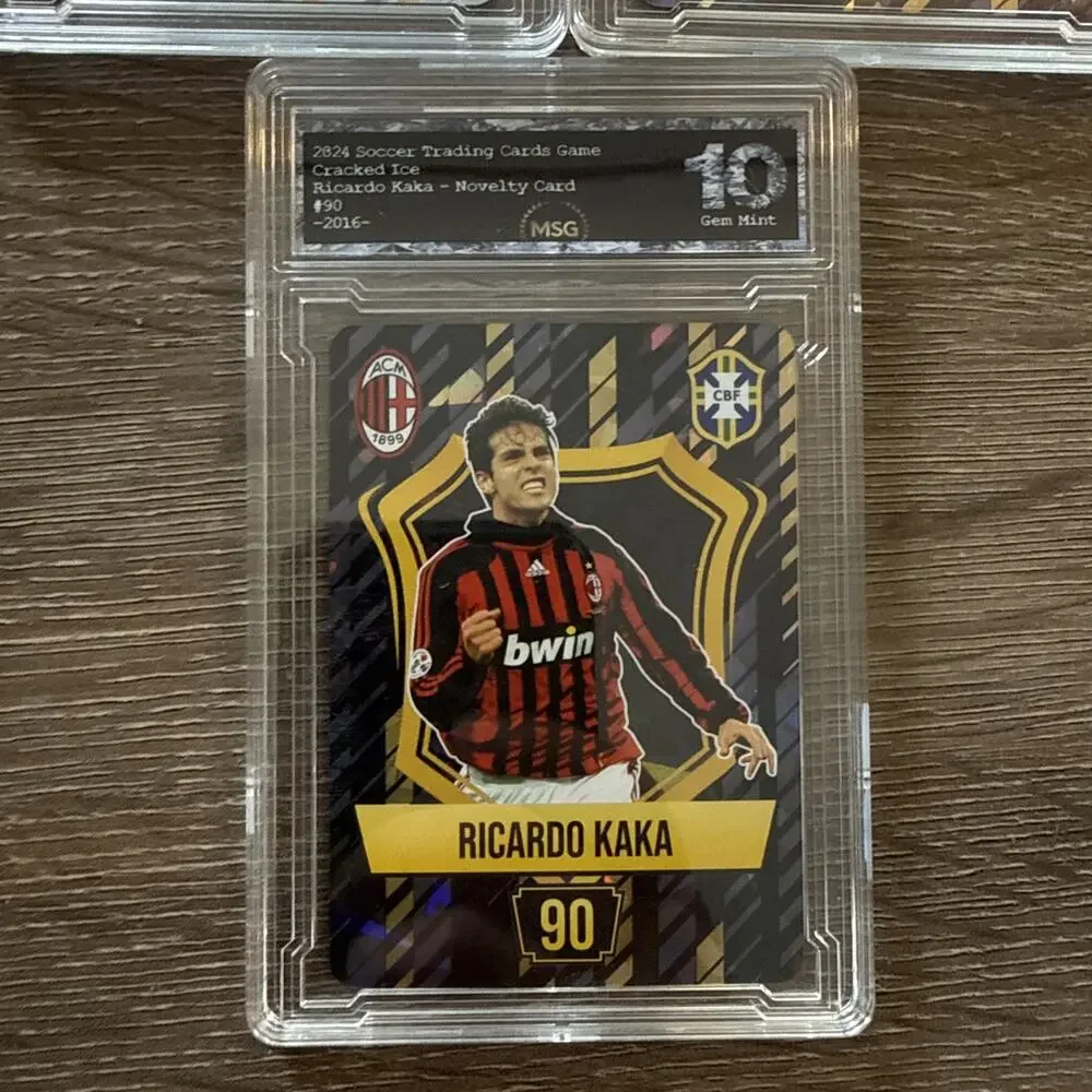Ricardo Kaka, Roberto Carlos & Neymar Jr. 2024 Soccer TCG Graded 10 Gem Mint